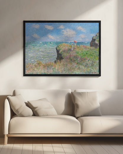 Cliff Walk At Pourville (1882) By Claude Monet. - Poster / Art Print - interiör