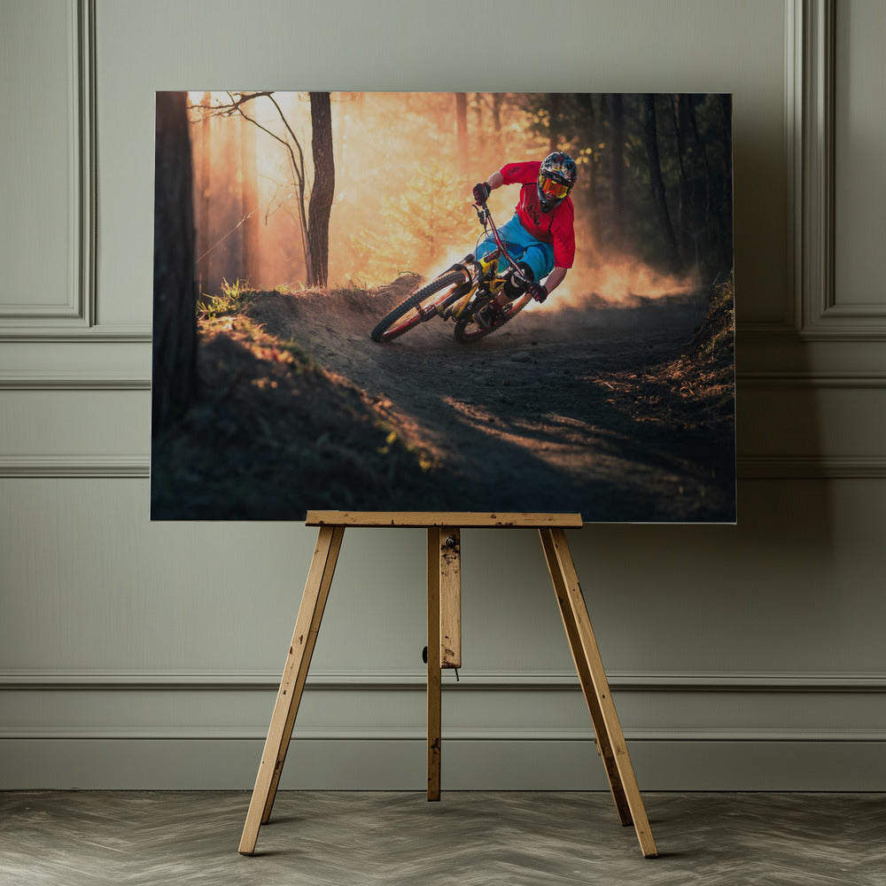 Golden Bermed Corner - Poster / Art Print - interiör