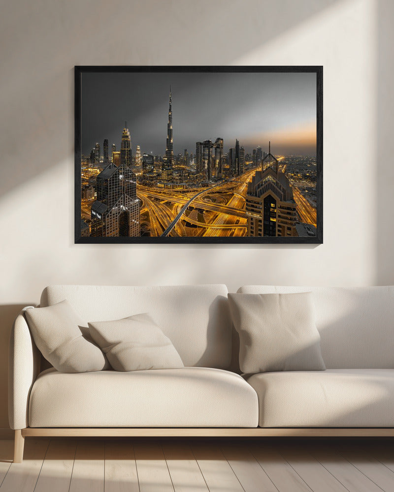 Golden Light - Poster / Art Print - interiör