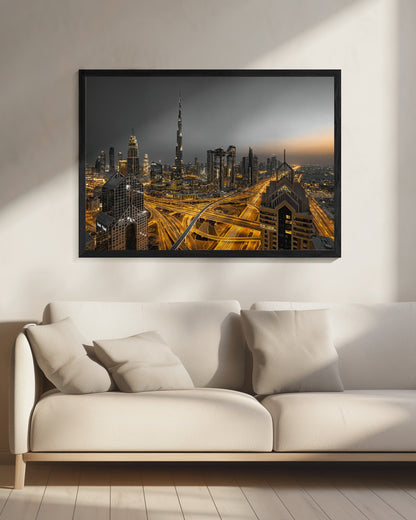 Golden Light - Poster / Art Print - interiör