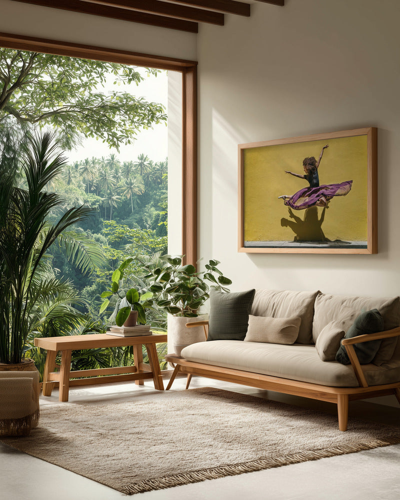 Brenda jumping - Poster / Art Print - interiör