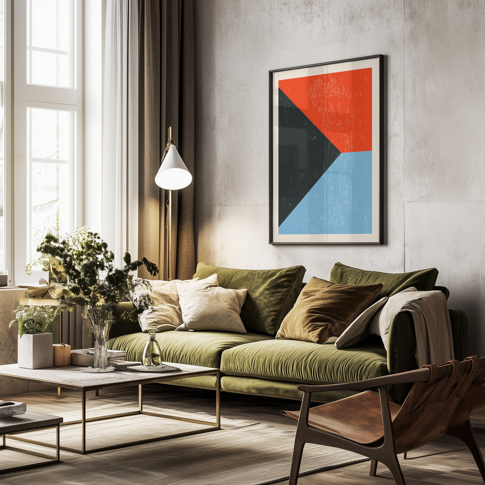 Minimal Abstract Shapes Series #11 - Poster / Art Print - interiör