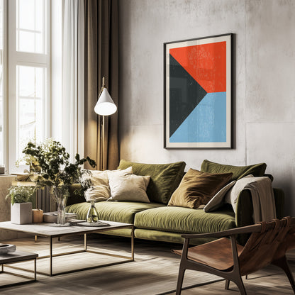 Minimal Abstract Shapes Series #11 - Poster / Art Print - interiör