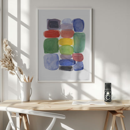 Color Blocks 2 - Poster / Art Print - interiör