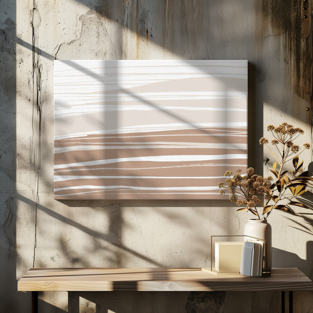 Serene Clay Bands - Poster / Art Print - interiör