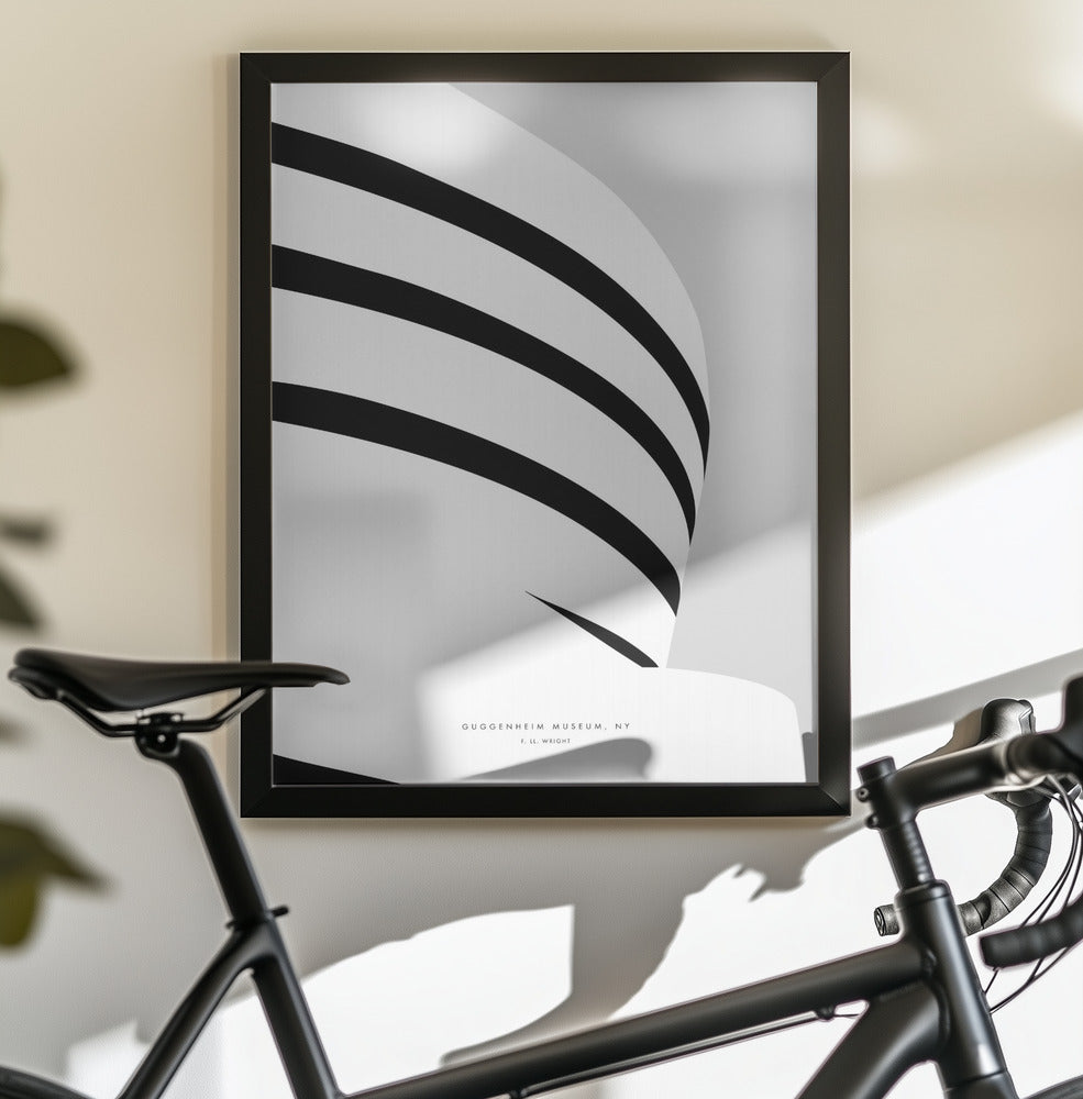Minimal Guggenheim museum - Poster / Art Print - interiör