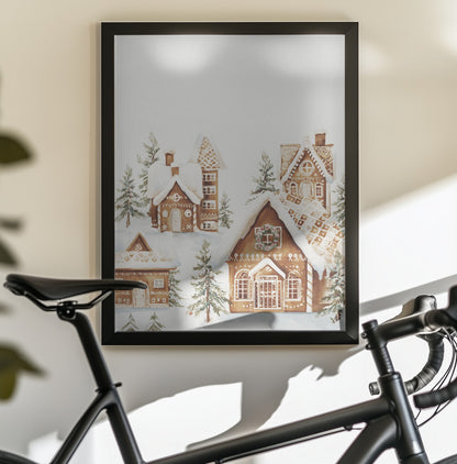 Gingerbread Village - Poster / Art Print - interiör