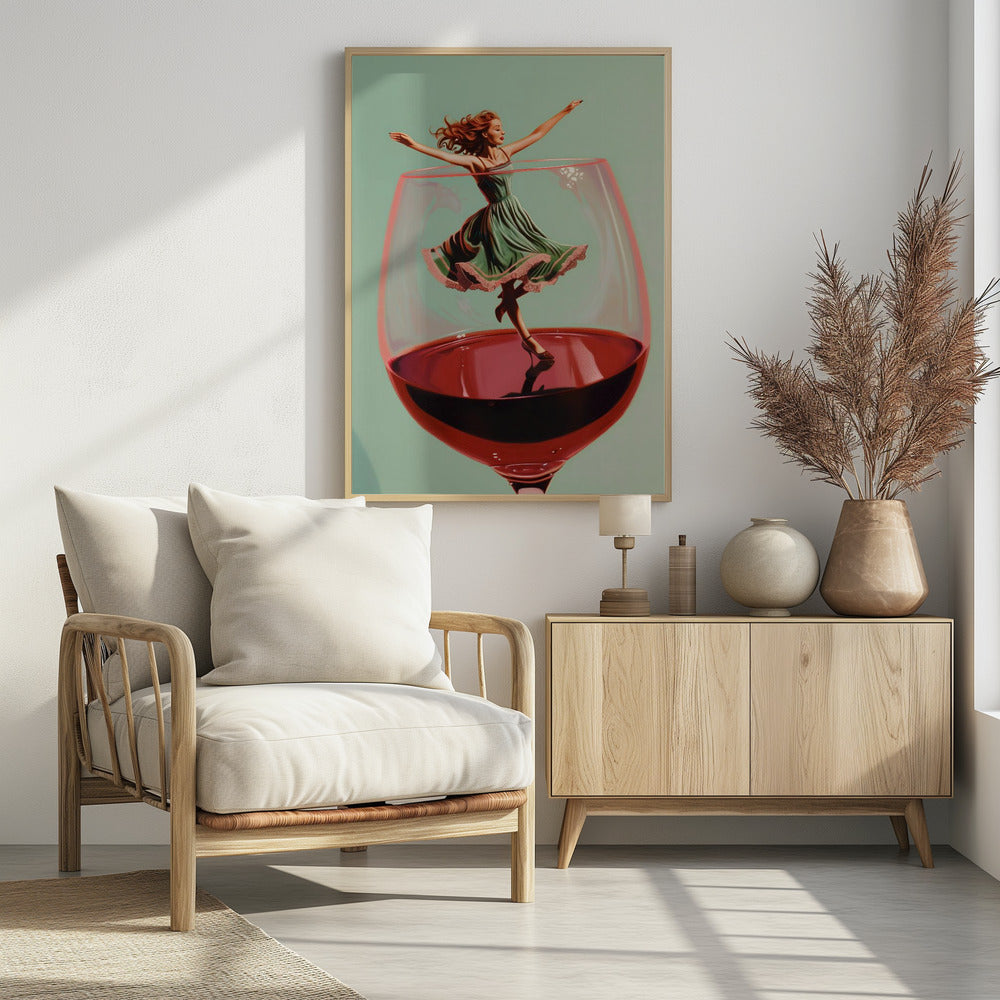 Wine Dance - Poster / Art Print - interiör