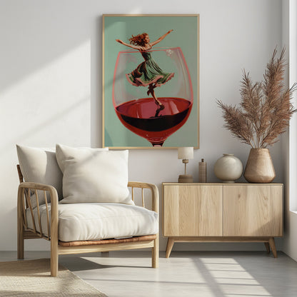 Wine Dance - Poster / Art Print - interiör