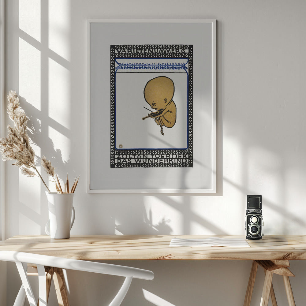 Vaudeville Act 6  Zoltan Toeroek, Child Prodigy - Poster / Art Print - interiör
