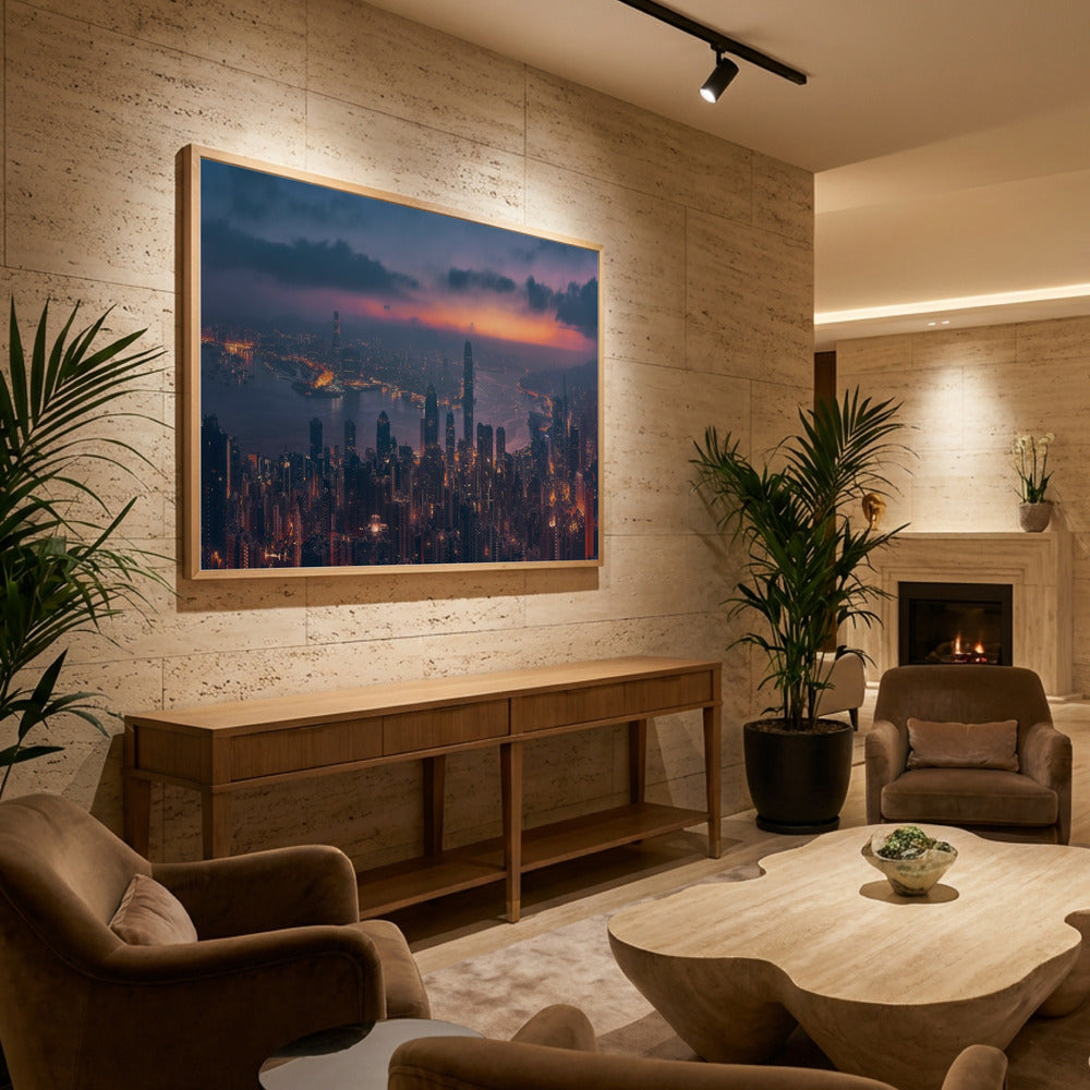 Sunrising Hong Kong - Poster / Art Print - interiör