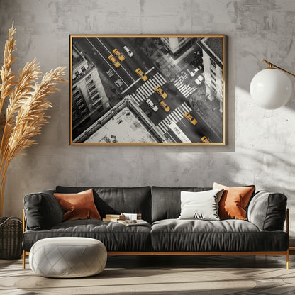Yellow Flow - Poster / Art Print - interiör
