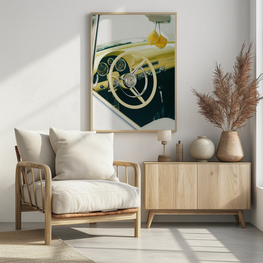 Classic Car VI - Poster / Art Print - interiör