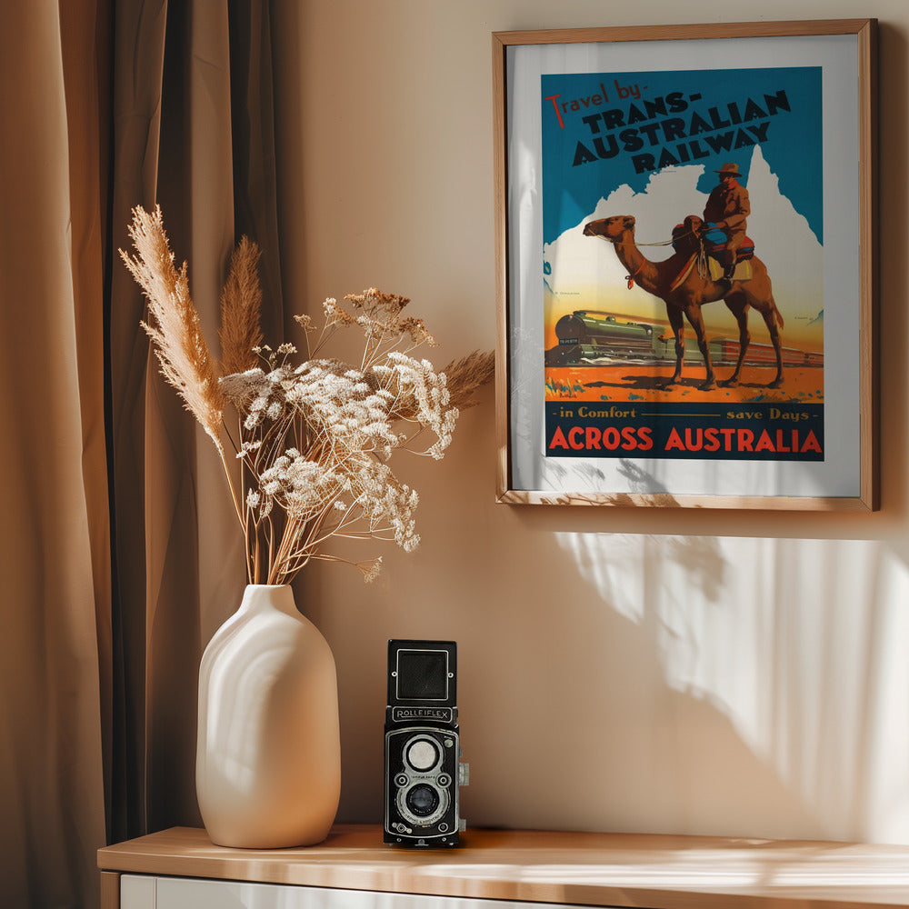 Trans Australian Railway Poster - Poster / Art Print - interiör
