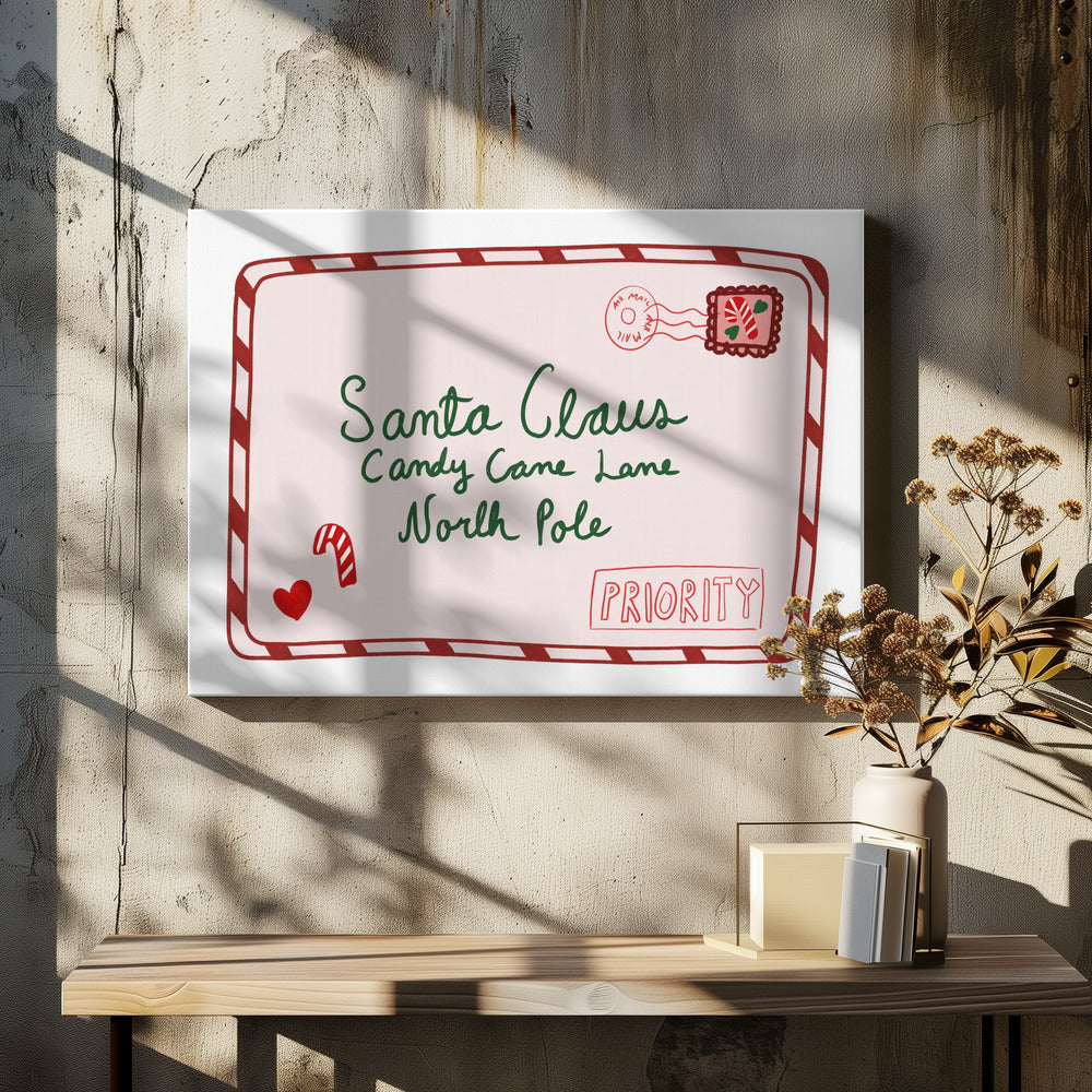 Letter to Santa - Poster / Art Print - interiör