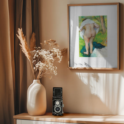 Girl Drying Herself - Poster / Art Print - interiör