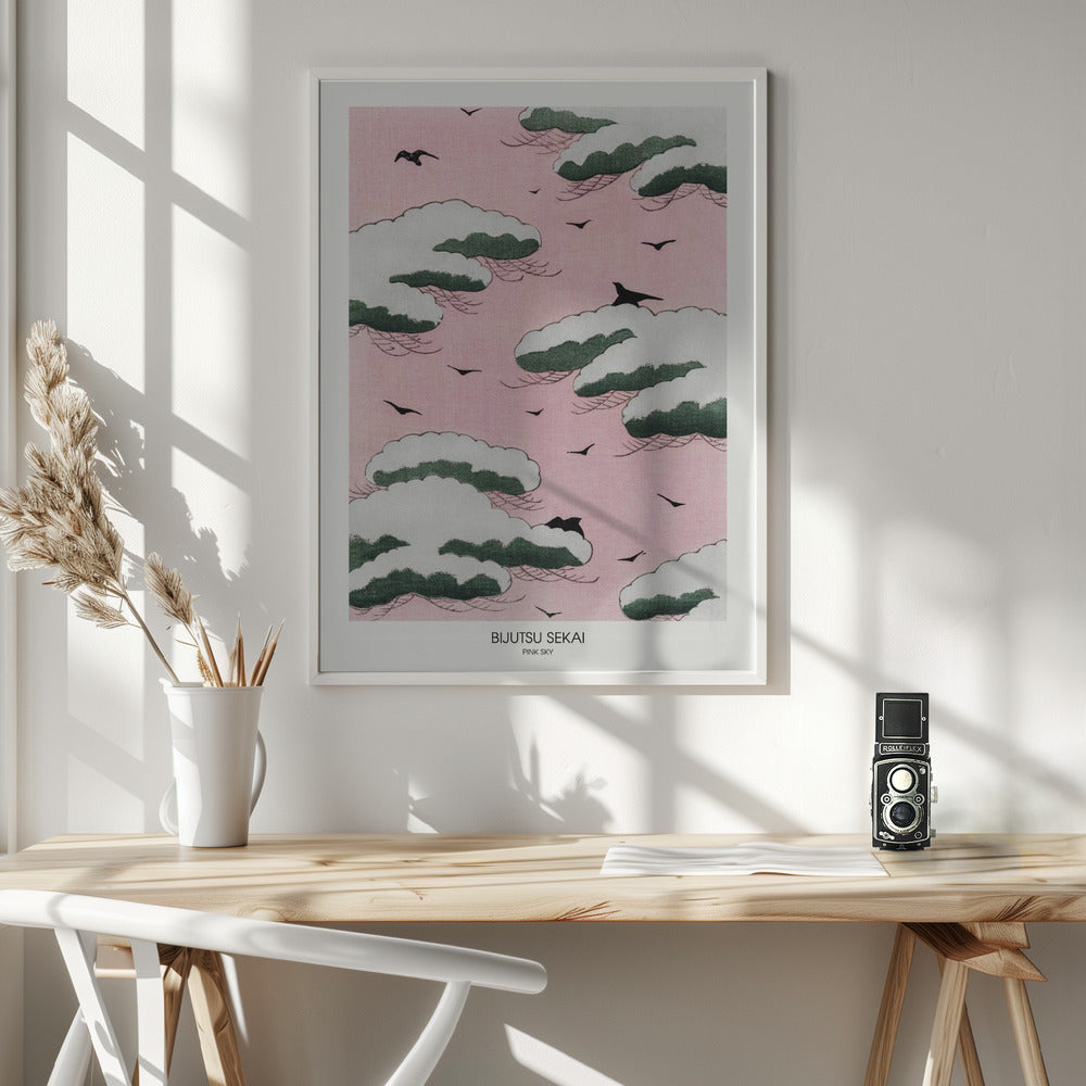 Pink Sky - Poster / Art Print - interiör