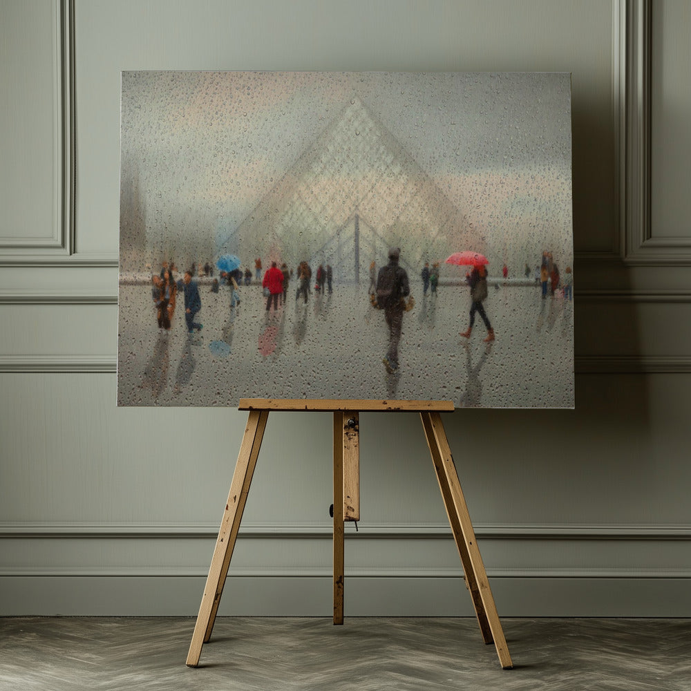 Rain in Paris - Poster / Art Print - interiör