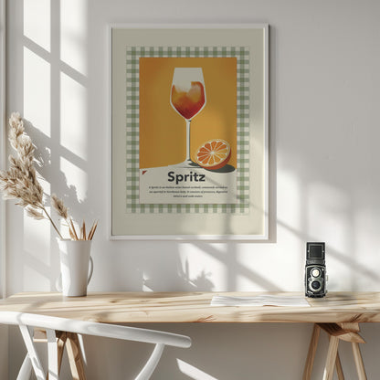 Spritz retro print - Poster / Art Print - interiör