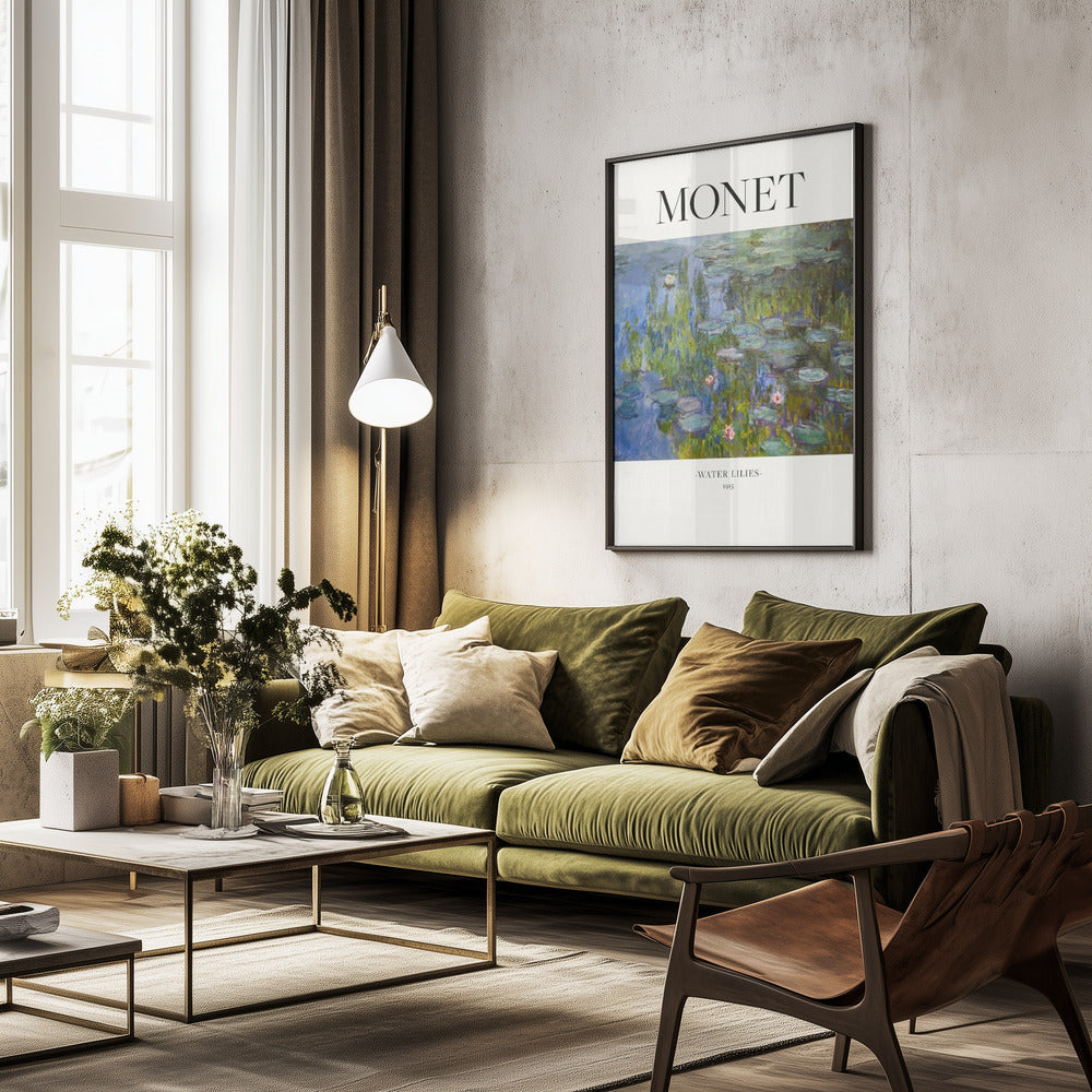 Water Lilies 1915 - Poster / Art Print - interiör