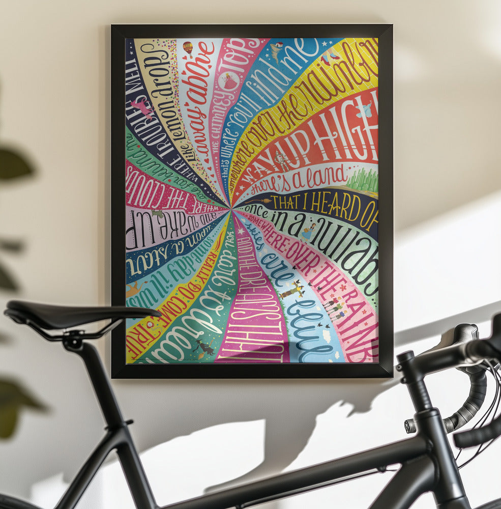 Over the Rainbow - Poster / Art Print - interiör