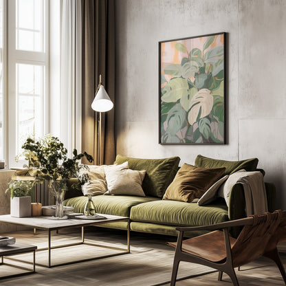 Plant Leaves - Poster / Art Print - interiör