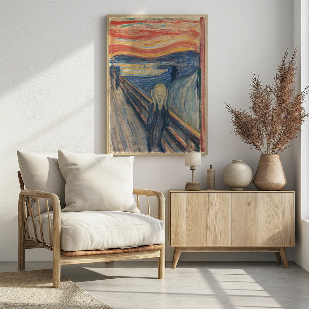 Skriet - The Scream - Poster / Art Print - interiör