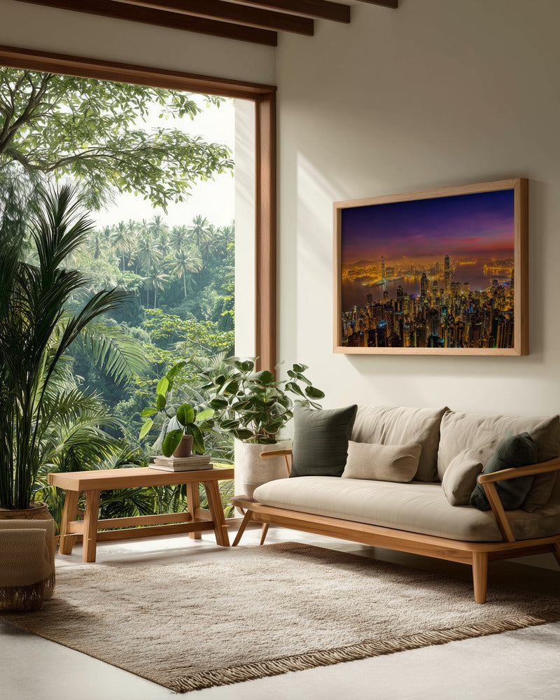 Hong Kong sunrise - Poster / Art Print - interiör
