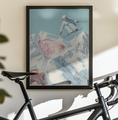 Sip and Ski - Poster / Art Print - interiör