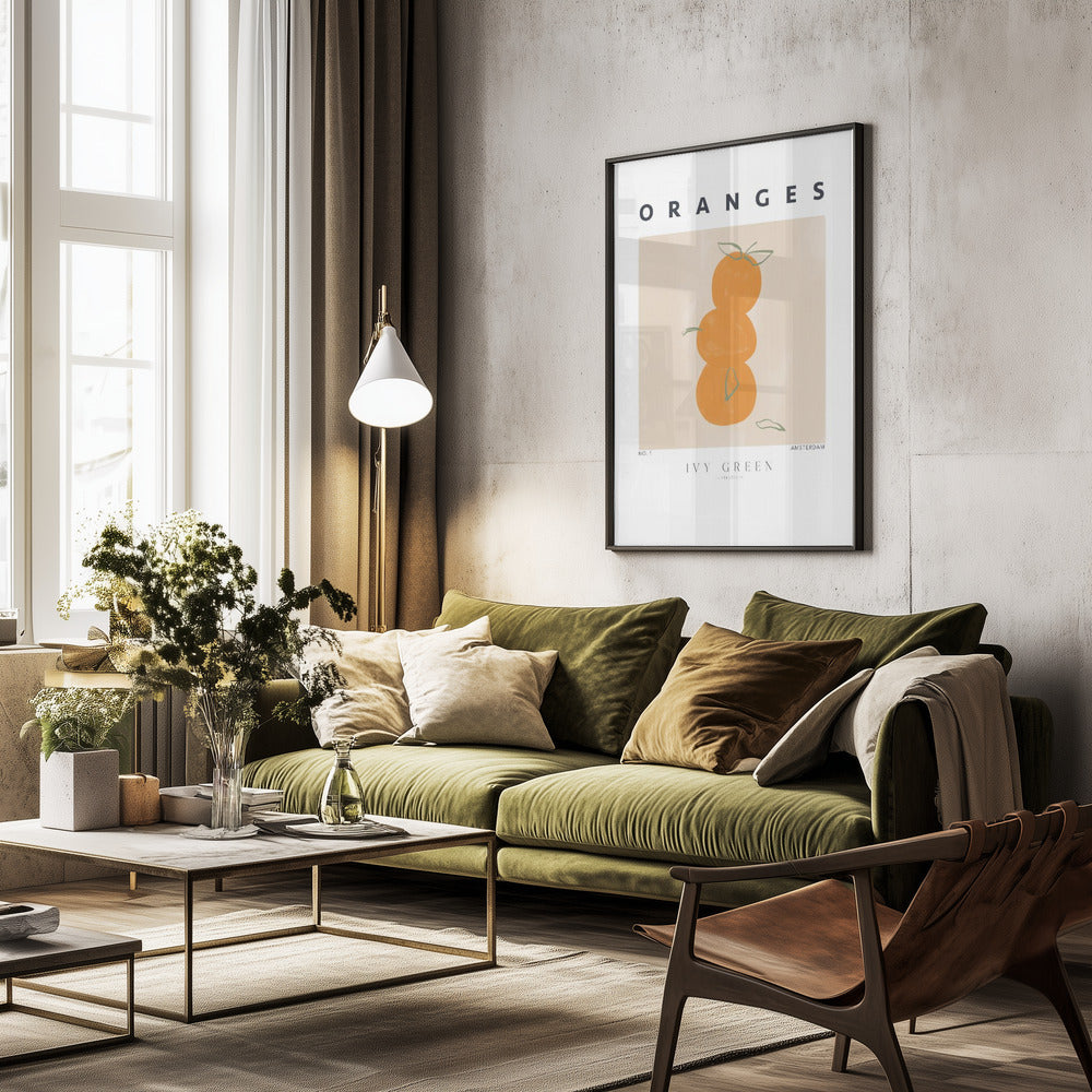 Oranges - Poster / Art Print - interiör
