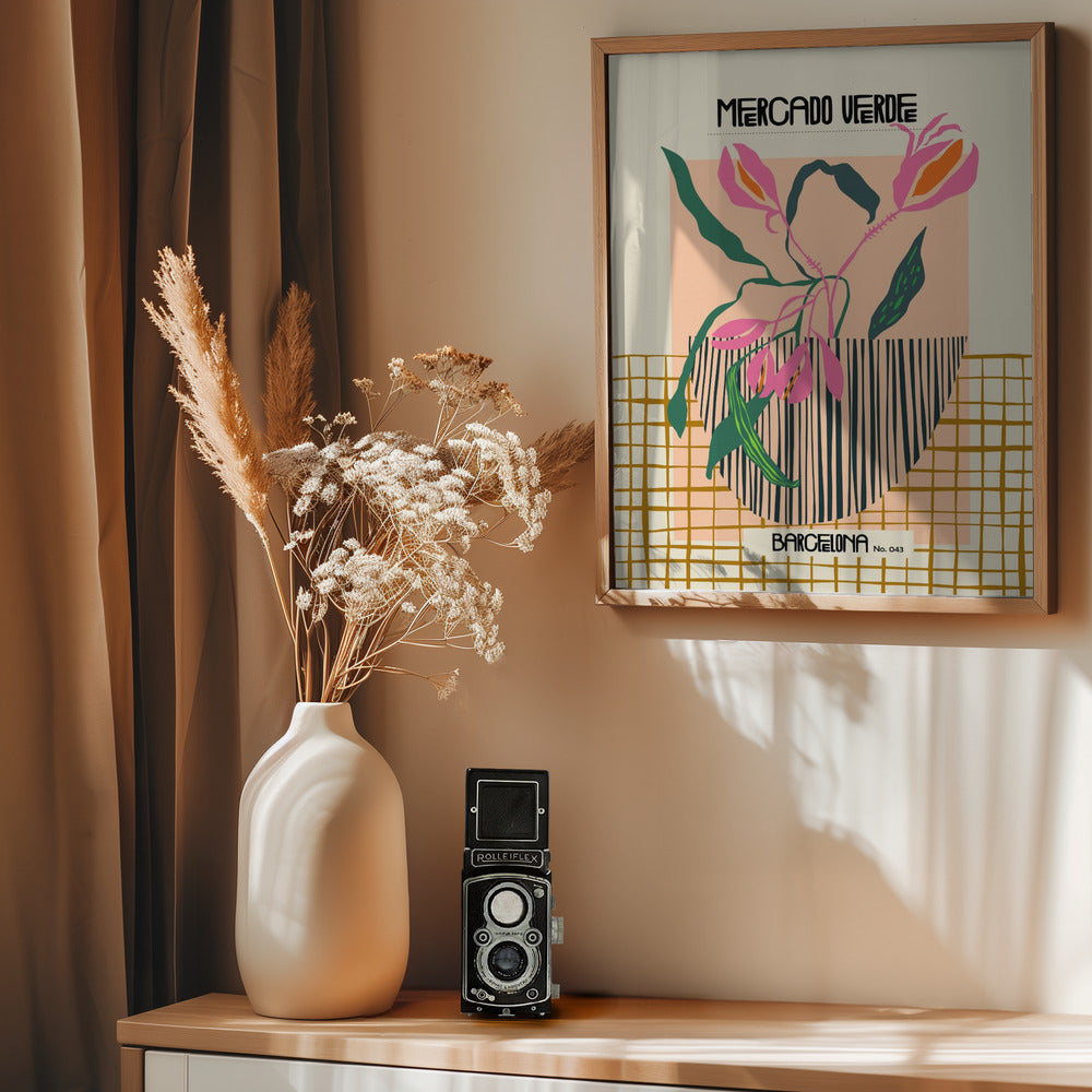 Mercado verde Barcelona - Poster / Art Print - interiör