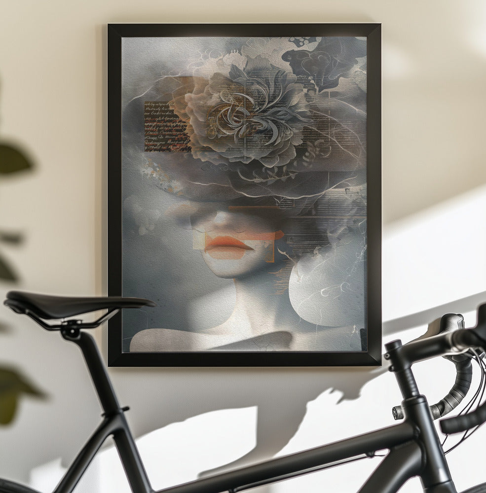 Lady In Hat No 1 - Poster / Art Print - interiör