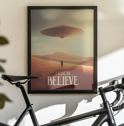 I Want To Believe - Poster / Art Print - interiör