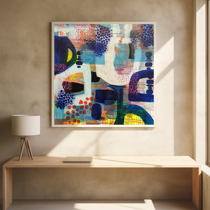 Vibrant Array of Geometric Shapes - Poster / Art Print - interiör