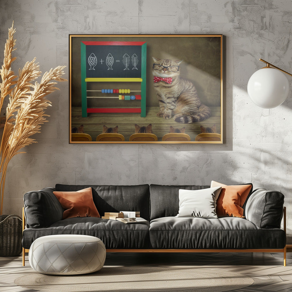 Math lesson... - Poster / Art Print - interiör