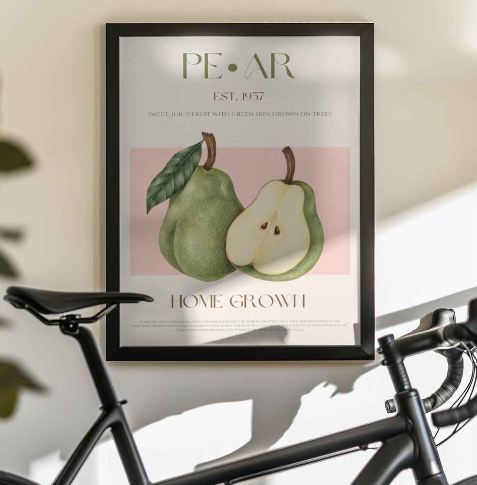Pear print - Poster / Art Print - interiör