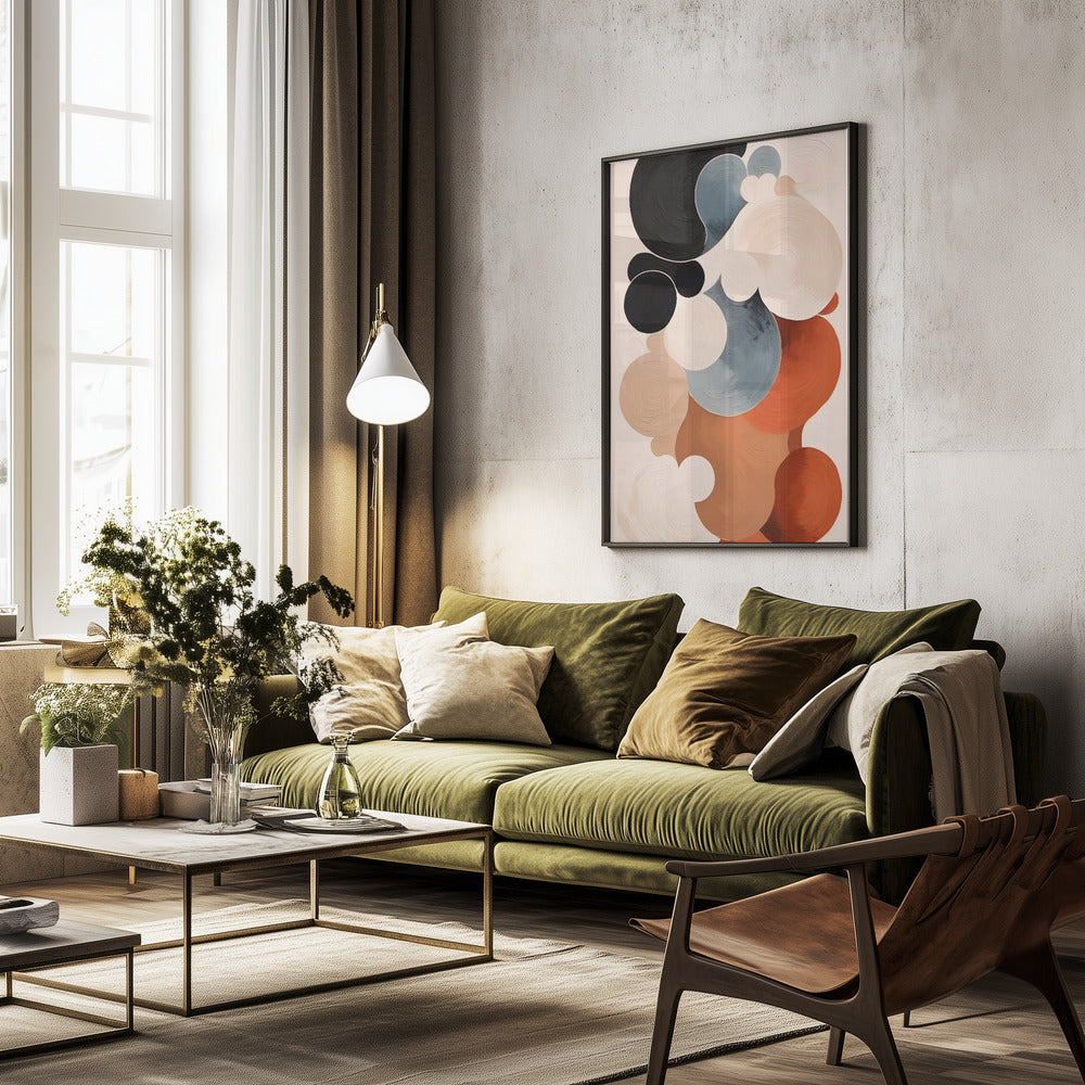 Abstract Clouds No 1 - Poster / Art Print - interiör