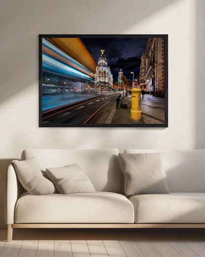 Madrid City Lights III - Poster / Art Print - interiör