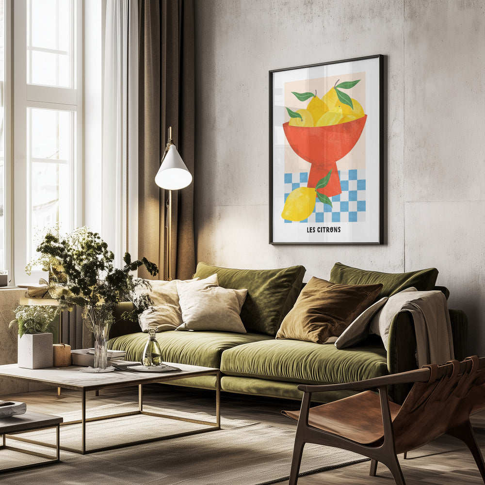 Les Citrons - Poster / Art Print - interiör