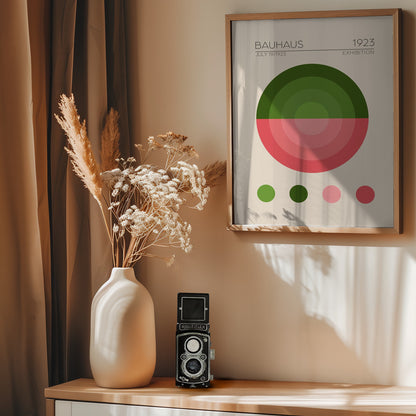 Bauhaus Yesil Daire - Poster / Art Print - interiör
