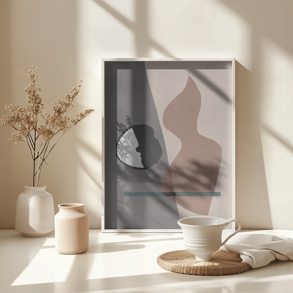 Yin Yang Fire - Poster / Art Print - interiör