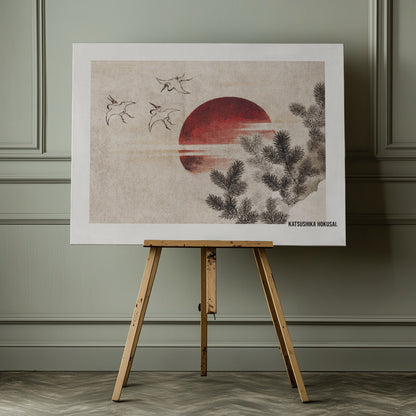 Birds and Sunset, From Album of Sketches (1814) - Poster / Art Print - interiör