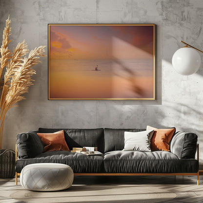 Albufera kayaking at sunset 7D17 - Poster / Art Print - interiör