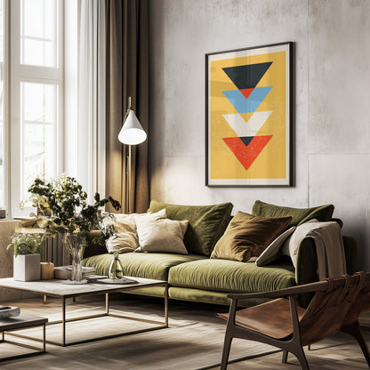 Minimal Abstract Shapes Series #8 - Poster / Art Print - interiör