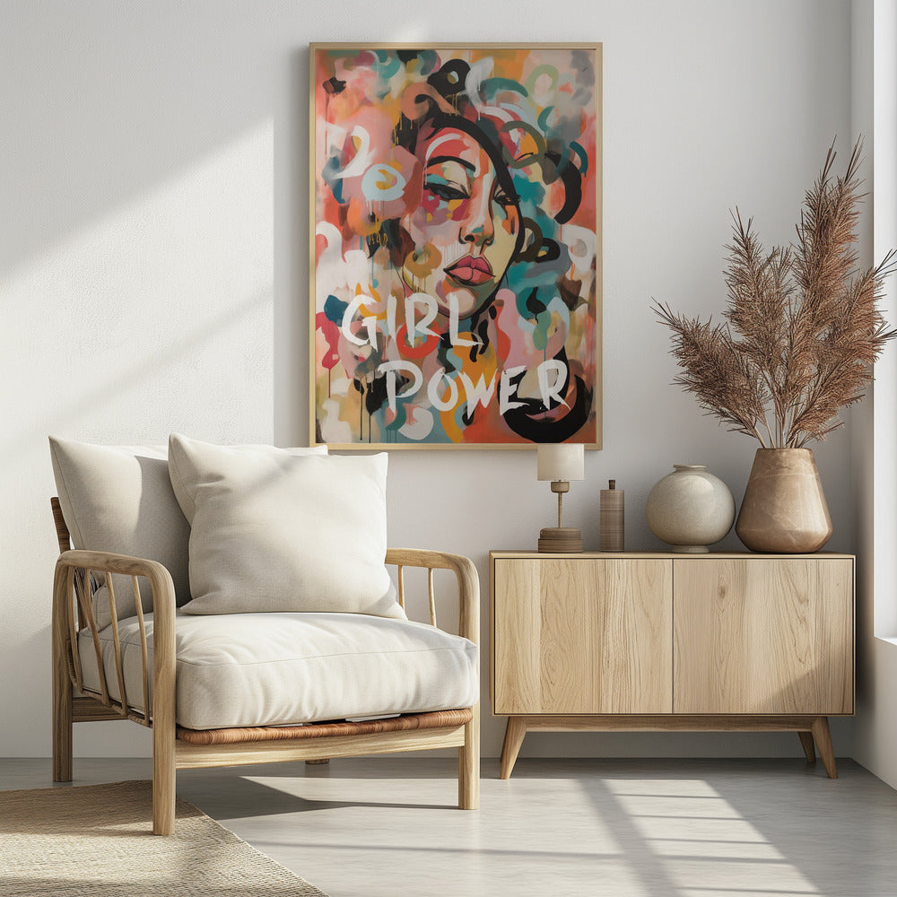 Girl Power - Poster / Art Print - interiör