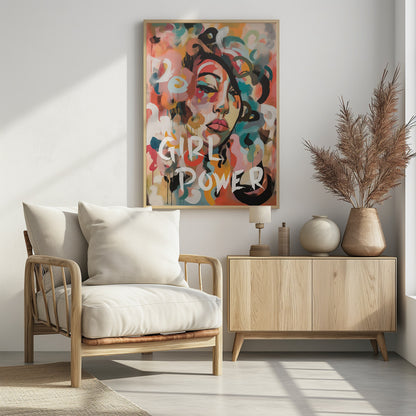 Girl Power - Poster / Art Print - interiör