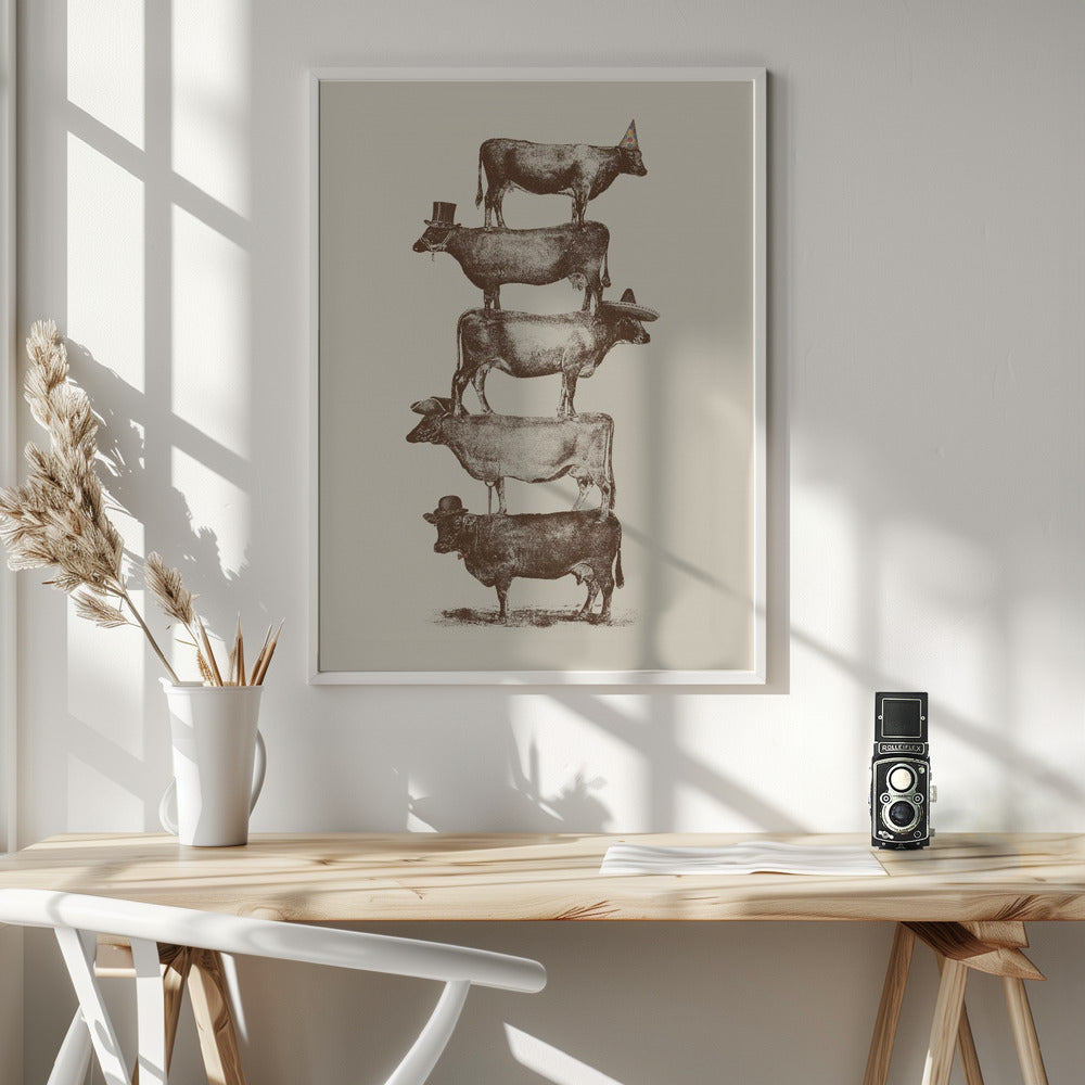 Cow Cow Nuts - Poster / Art Print - interiör