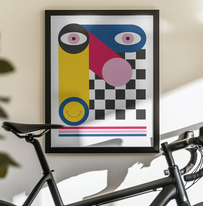 ABSTRACT FACE - Poster / Art Print - interiör