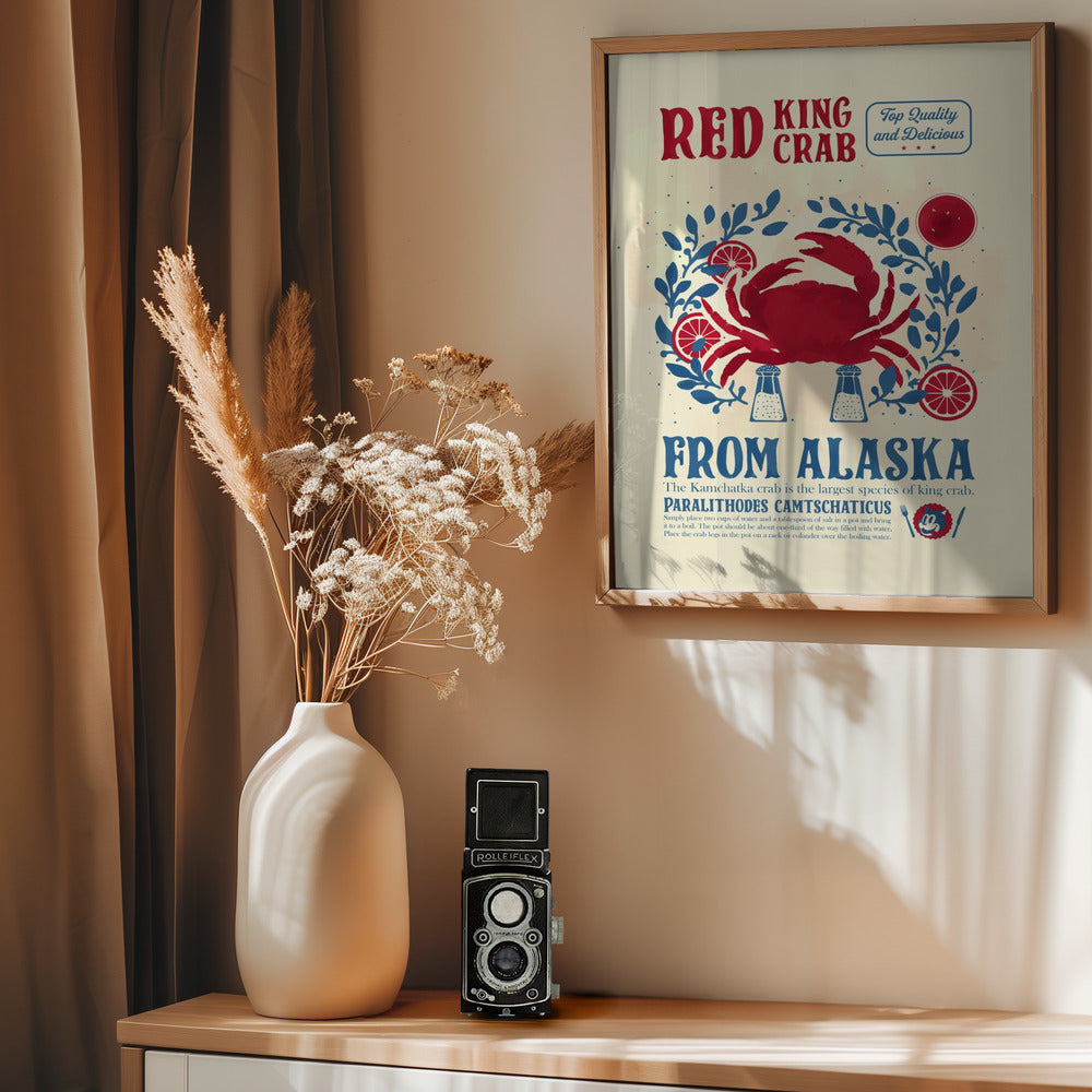 Crab kitchen print - Poster / Art Print - interiör
