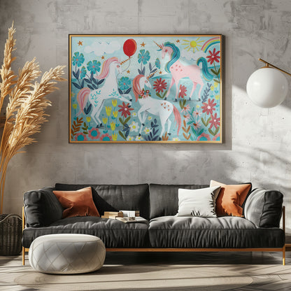Unicorns - Poster / Art Print - interiör
